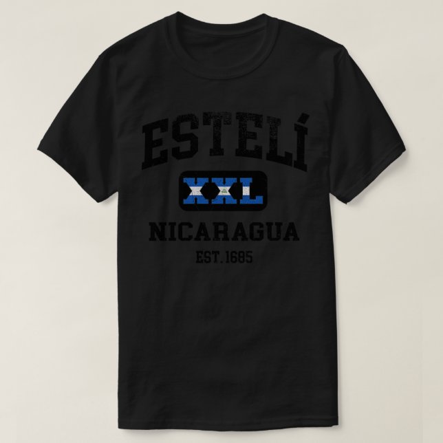 Camiseta Esteli Nicarágua XXL design atlético (Frente do Design)