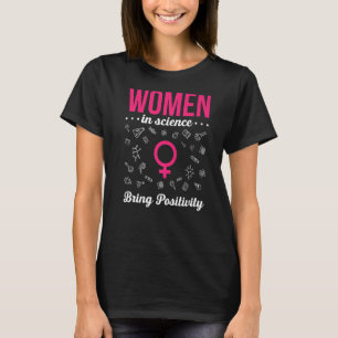 Camiseta Esteminista Para Mulher Cientista Feminina Ste