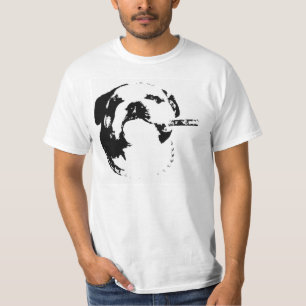 Camiseta Estêncil T do charuto do buldogue