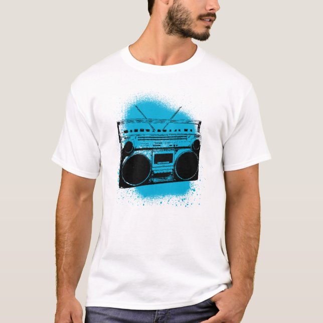 Camiseta Estéreo de grafite (Frente)