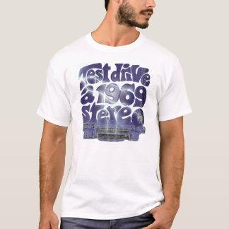 Camiseta Estéreo do vintage 1969