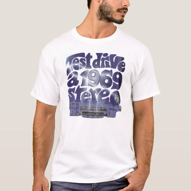 Camiseta Estéreo do vintage 1969 (Frente)