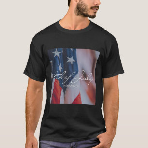 Camiseta Estética 4 de julho Dia da Independência Bandeira