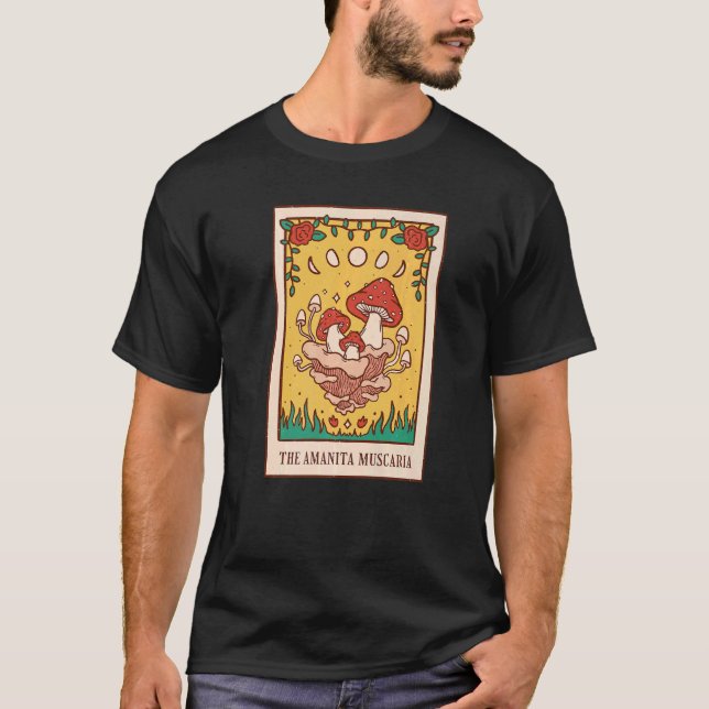 Camiseta Estética Celestial Tripla Moon Wicca Witchy Tarot (Frente)