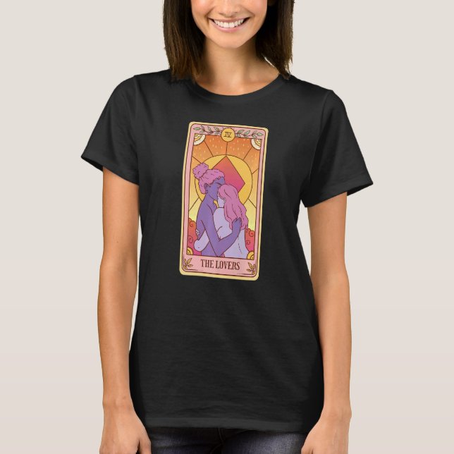 Camiseta Estética Celestial Tripla Moon Wicca Witchy Tarot (Frente)
