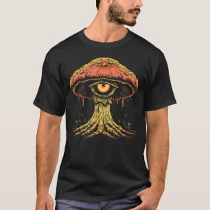 Camiseta Estética Cottagecore Weirdcore Cogumelo Olho C
