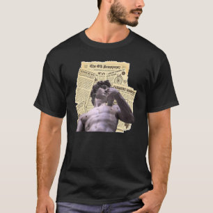 Camiseta Estética da Academia Sombria Estátua de David de M