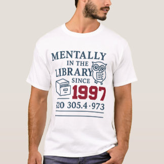 Camiseta Estética da Biblioteca Vintage - Tee Retro da Love