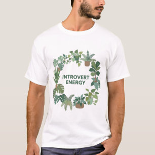 Camiseta Estética da Energia de Introvertido