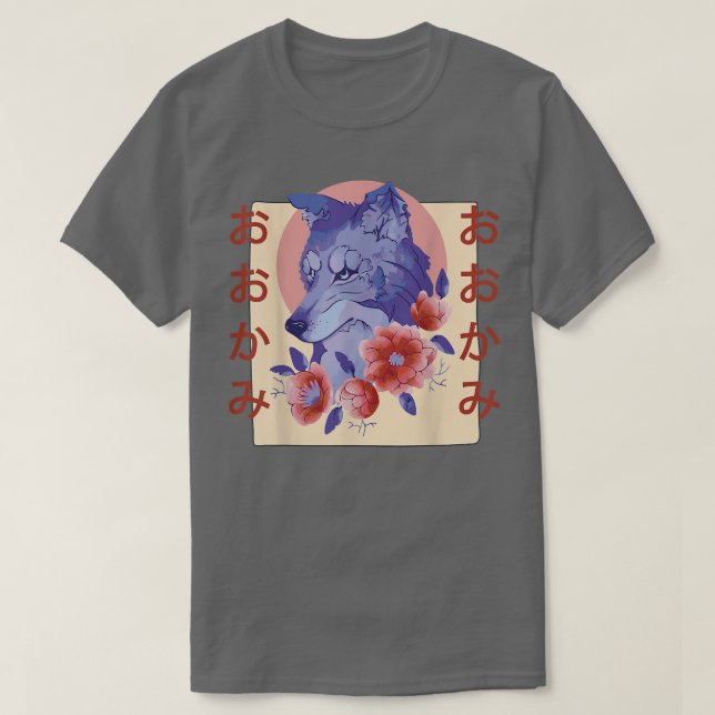 Camiseta Estética da Flor Japonesa (Frente do Design)