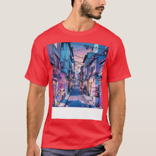 Camiseta Estética da rua 6 da casa japonesa