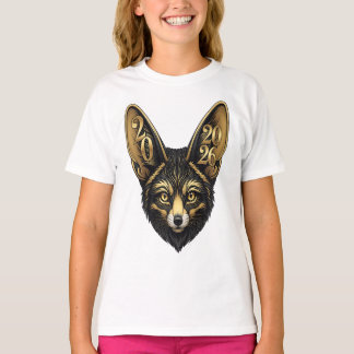 Camiseta Estética de arte ouro e negra ano 2026