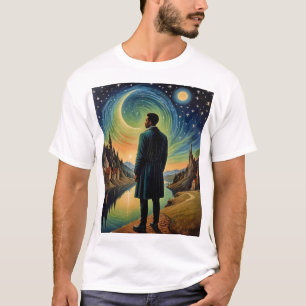 Camiseta Estética de Arte Visionária do Céu Surrea