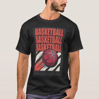 Camiseta Estética de basquete cru dos EUA em preto