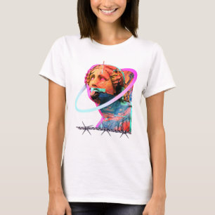 Camiseta Estética de Estátua da Cabeça