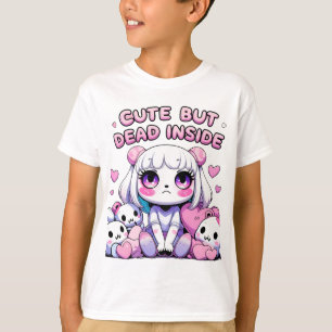 Camiseta estética de Gótico Dentro, doce, mas Mort