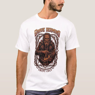 Camiseta Estética de Grave Sermons Cripta Culto Horror Meta