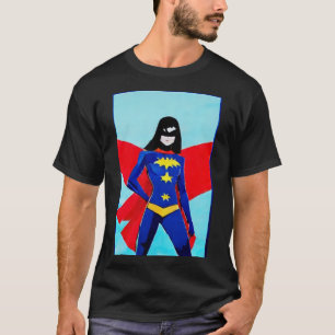 Camiseta Estética de histórias em quadrinhos super-heróis m
