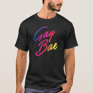 Camiseta Estética de Orgulho gay de gay Bae Cute Single Tre