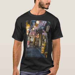 Camiseta Estética de Pintura em Arte Japonês Retro G