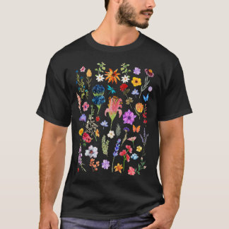 Camiseta Estética de Prados de Flores Selvagens