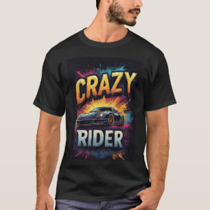 Camiseta Estética de Roupas Urbanas de Grafite do Motoqueir