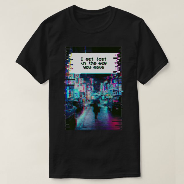 Camiseta Estética De Vaporwave Para Garota De Animação Que  (Frente do Design)