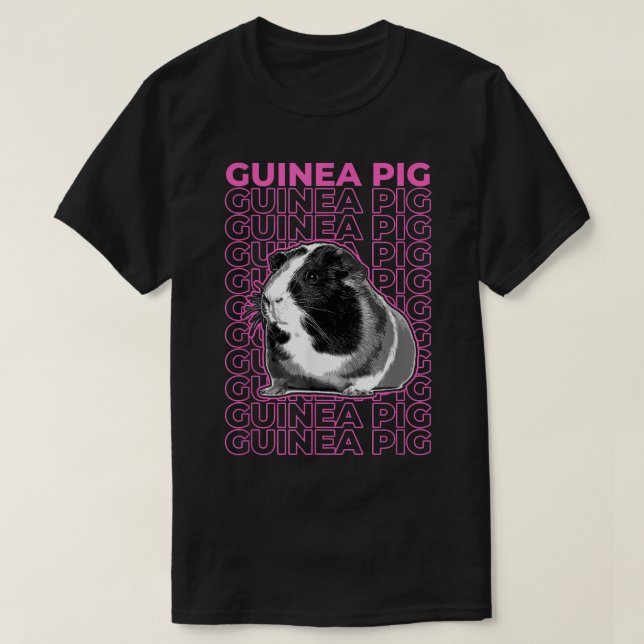 Camiseta Estética do Pastel do Suíno-guineal (Frente do Design)