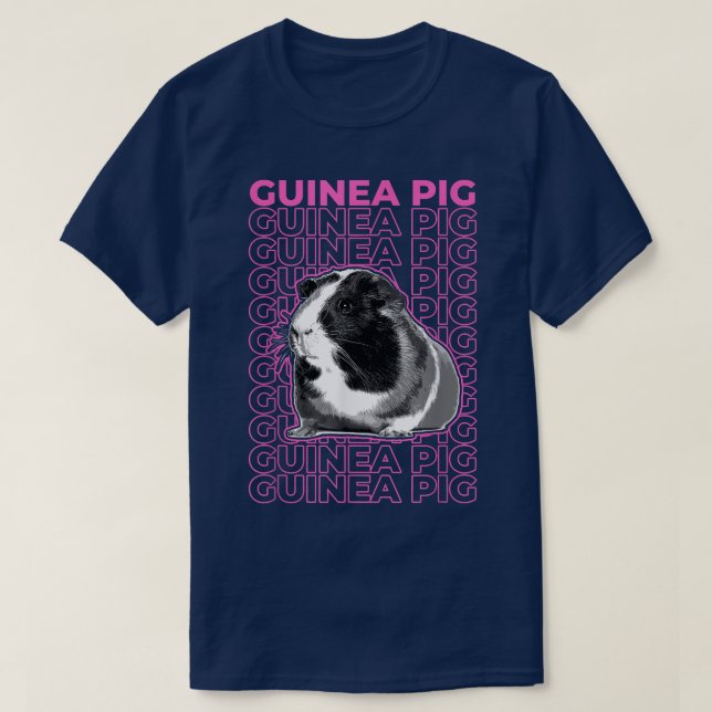 Camiseta Estética do Pastel do Suíno-guineal (Frente do Design)