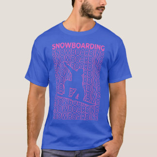 Camiseta Estética do Pastel Snowboard