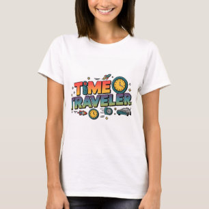 Camiseta estética do viajante do tempo - Cyb Sci-F