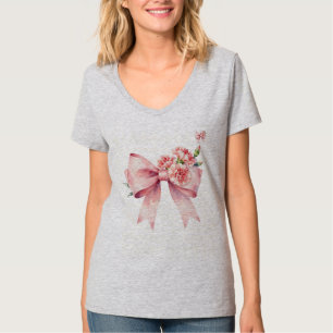 Camiseta Estética em Aquarela Rosa Vintage