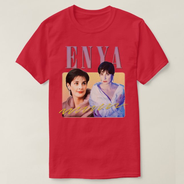 Camiseta Estética Enya 90s (Frente do Design)