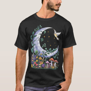 Camiseta Estética Florais Cogumelo Goblincore Cottagecore