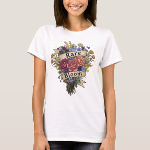 Camiseta Estética Floral Neurodivergente - Flor Rara