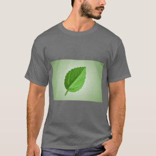 Camiseta Estética Folha Elegante da Natureza