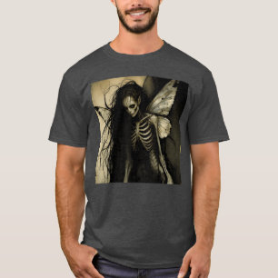 Camiseta Estética Gótica Sombria Arte Grunge Fada Etérea