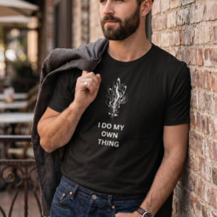 Camiseta Estética Gráfica Minimalista "Faço a Minha Própria