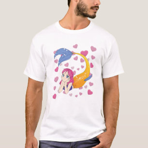 Camiseta Estética Japonesa - Animadora Mermaid Girl - Manga