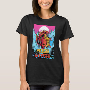 Camiseta Estética Japonesa Fase Chefe Otaku Vaporwav