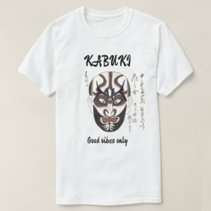 Camiseta Estética Japonesa Kabuki Vintage Personalizada