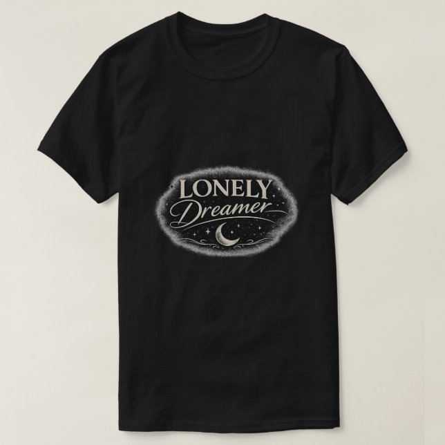 Camiseta Estética Lua Estrelas Noite Sonhadora Sol (Frente do Design)