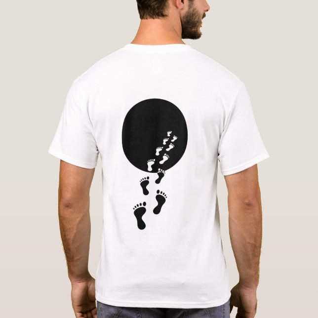 Camiseta estética minimalista VOID WALKER (Verso)