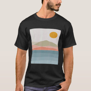 Camiseta Estética moderna e minimalista da montanha contemp
