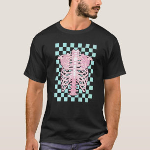 Camiseta Estética Pastel Dinamarquesa Esqueleto da Caixa To