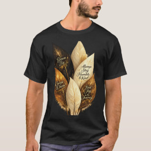 Camiseta Estética Pena Dourada ya
