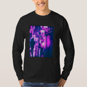 Camiseta Estética Streetwear de Tóquio Glitch Cyberpunk Jap