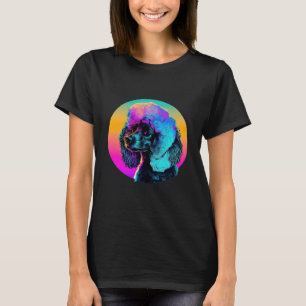 Camiseta Estética Synthwave dos anos 80 e Poodle
