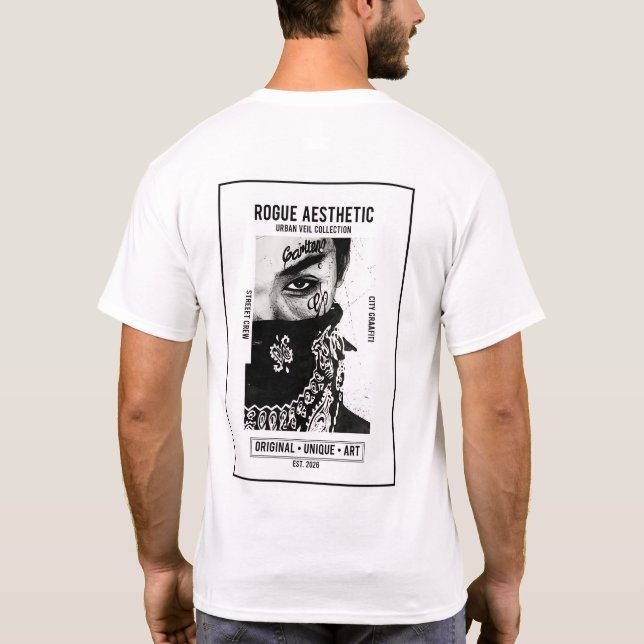 Camiseta Estética Urbana Rebelde Véu (Verso)