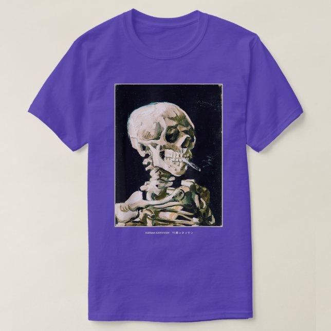 Camiseta Estética Van Goghss Skeleton Streetwear Fashion G (Frente do Design)